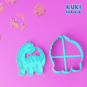 Cute dino v2 damga kurabiye kalıbı