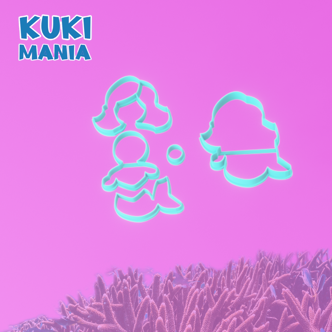 Deniz kızı v1 kurabiye kalıbı