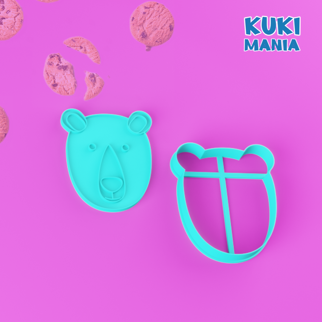 Kutup ayısı damga kurabiye kalıbı