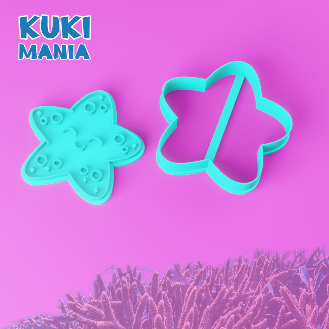 Deniz yıldızı damga kurabiye kalıbı