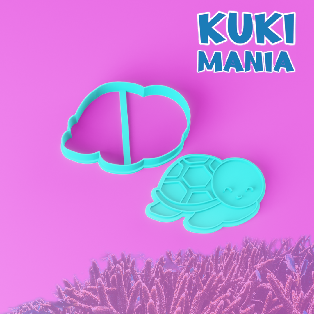 Deniz kaplumbağası damga kurabiye kalıbı