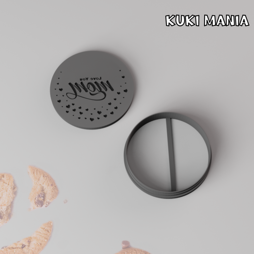 Mother day kabartma kurabiye kalıbı