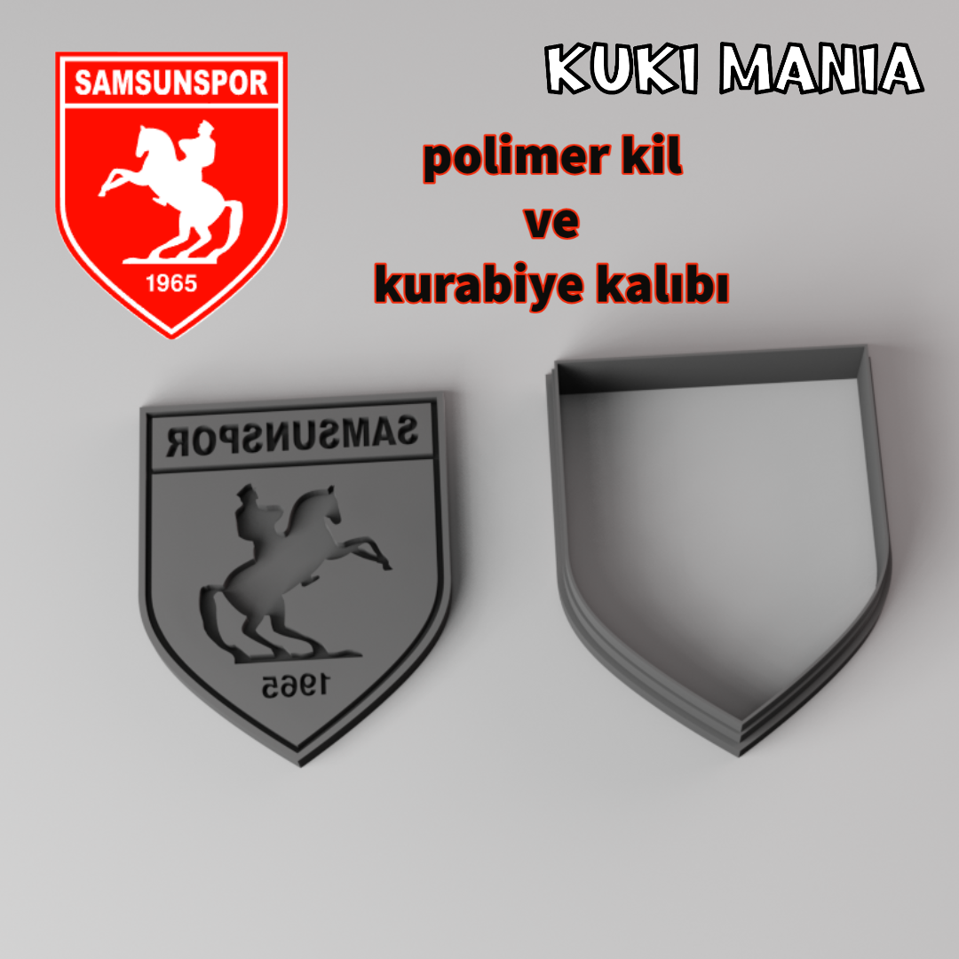Samsunspor taraftar polimer kil kalıbı